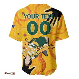 Custom Sam Kerr Matildas Baseball Jersey Shirt Australia Soccer World Cup Quater Final