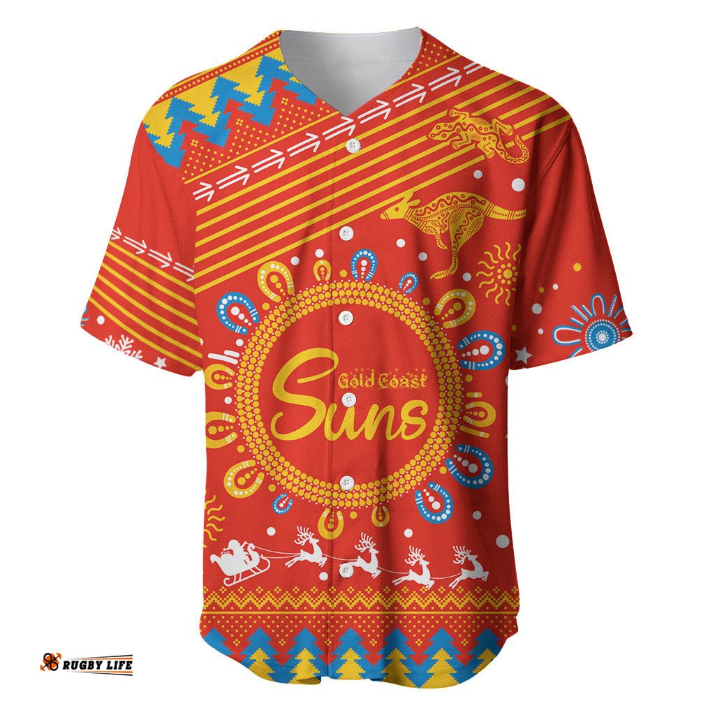 Custom GC Suns Football Baseball Jersey Shirt Christmas Vibe