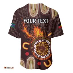 Personalised NAIDOC Week 2024 Baseball Jersey Shirt Aussie Map With Aboriginal