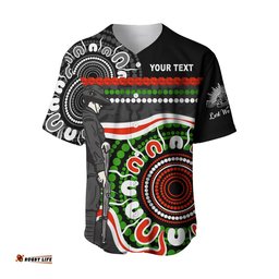 Custom Personalised Panthers Anzac Day Baseball Jersey Shirt Aboriginal Lest We Forget Ver.01