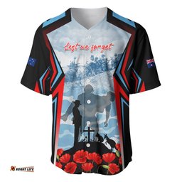 Australia ANZAC Day Baseball Jersey Shirt Gallipoli Soldiers Simple Style