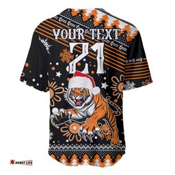 Custom Tigers Rugby Baseball Jersey Shirt Chirstmas Vibe