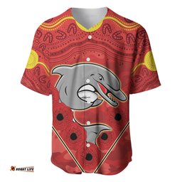 Custom Dolphins Rugby ANZAC Baseball Jersey Shirt Aboriginal and Army Patterns