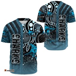 Clothing Cronulla Sutherland Sharks Sporty Style Baseball Jersey Shirts