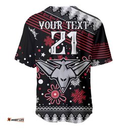 Custom Bombers Football Baseball Jersey Shirt Christmas Vibe