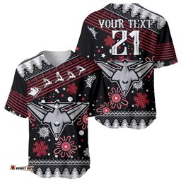 Custom Bombers Football Baseball Jersey Shirt Christmas Vibe
