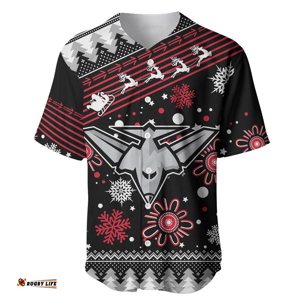 Custom Bombers Football Baseball Jersey Shirt Christmas Vibe