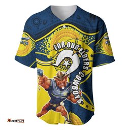 Cowboys Mascot NRL Baseball Jersey Shirt NAIDOC