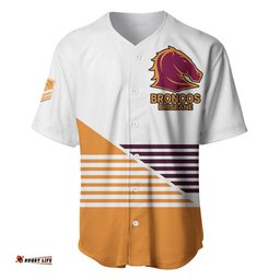 Brisbane Broncos NRL Baseball Jersey Shirt No1