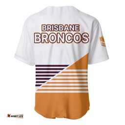 Brisbane Broncos NRL Baseball Jersey Shirt No1