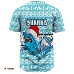 Clothing Cronulla Sutherland Sharks Christmas Baseball Jersey Shirts