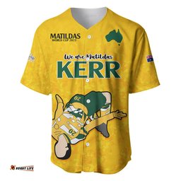 Sam Kerr Matildas Baseball Jersey Shirt Australia Soccer Go World Cup
