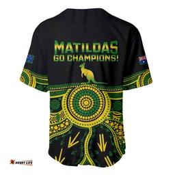 Australia Soccer Baseball Jersey Shirt Aboriginal Go Matildas World Cup