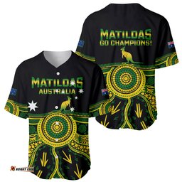 Australia Soccer Baseball Jersey Shirt Aboriginal Go Matildas World Cup