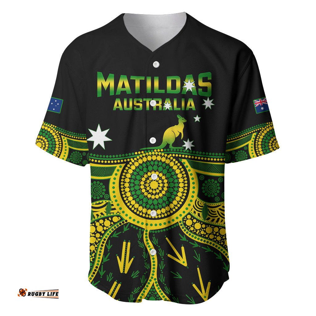 Australia Soccer Baseball Jersey Shirt Aboriginal Go Matildas World Cup