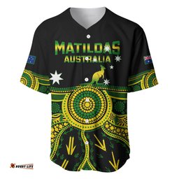 Australia Soccer Baseball Jersey Shirt Aboriginal Go Matildas World Cup
