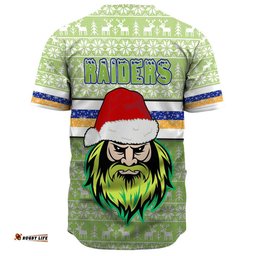 Clothing Canberra Raiders Christmas Baseball Jersey Shirts