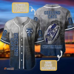Geelong Football Club 3D Personalized Baseball Jersey Shirt AFL