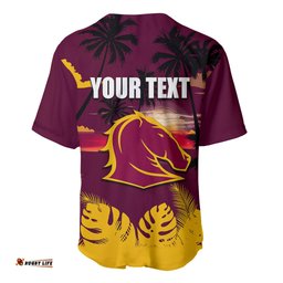 NRL Broncos Baseball Jersey Shirt Summer Vibe Style