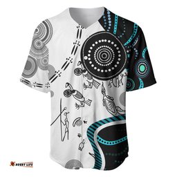 Aboriginal Pattern Torest Strait Island Baseball Jersey Shirt