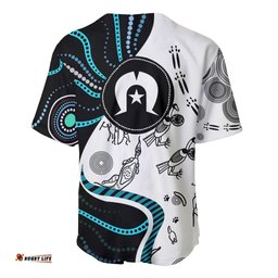 Aboriginal Pattern Torest Strait Island Baseball Jersey Shirt