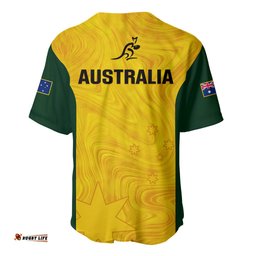 Australia Rugby Baseball Jersey Shirt Go Wallaroos Pacific Simple Version