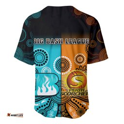 Perth Scorchers and Brisbane Heat Cricket Baseball Jersey Shirt Aboriginal Art 03