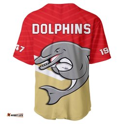 Dolphins Rugby Baseball Jersey Shirt Sporty Style Ver.01