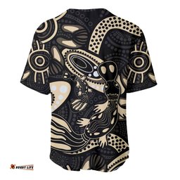 Australia Mothers Day Baseball Jersey Shirt Mom And Baby Platypus Aboriginal Art