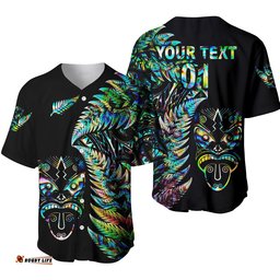 Custom Personalised New Zealand Haka Rugby Maori Baseball Jersey Shirt Silver Fern Vibes Paua Shell