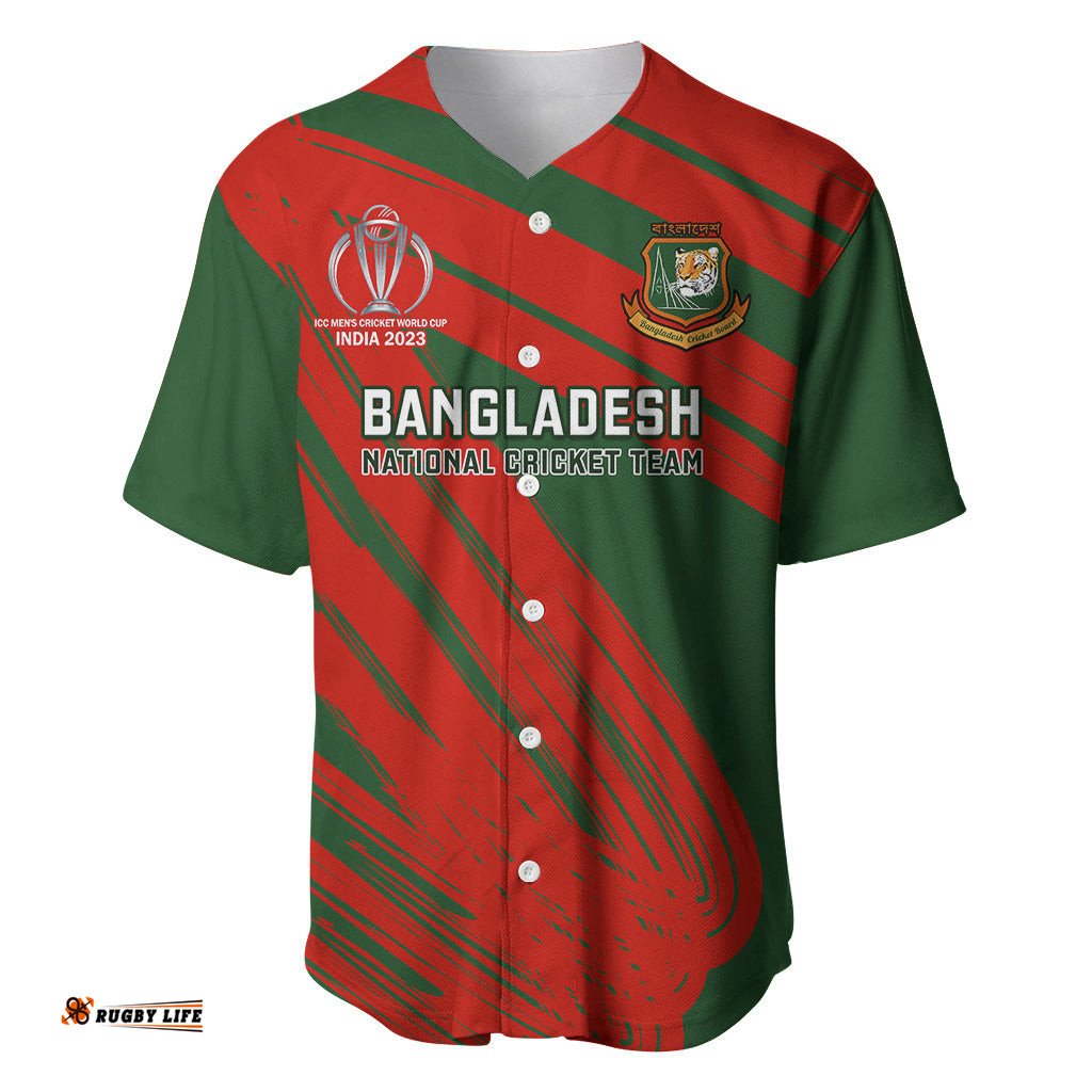 Personalised Bangladesh Cricket Baseball Jersey Shirt Go Champions World Cup