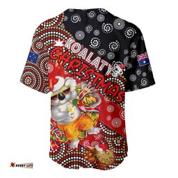 Koalaty Christmas Baseball Jersey Shirt Australia Koala Aboriginal