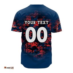Sydney Roosters Baseball Jersey Shirt Camouflage Vintage NRL