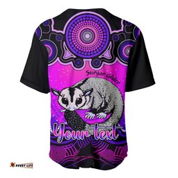 Personalised Australia Gemini Sugar Gilder Zodiac Baseball Jersey Shirt Auz Astrology Aboriginal Magenta