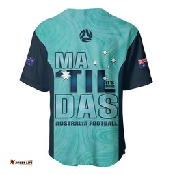 Australia Soccer Baseball Jersey Shirt Raso Matildas Turquoise Version