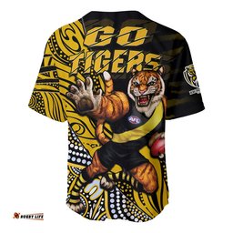 Richmond Football Baseball Jersey Shirt Aboriginal Go The Tigers Mascot