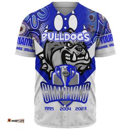 Canterbury-Bankstown Bulldogs Baseball Shirt - Custom Talent Win Games But Teamwork And Intelligence Win Championships With Aboriginal Style