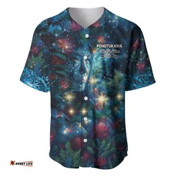 New Zealand Matariki Pohutukawa Baseball Jersey Shirt Te Mauri te Ora