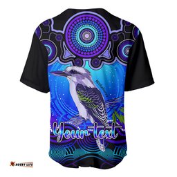 Personalised Australia Sagittarius Kookaburra Zodiac Baseball Jersey Shirt Auz Astrology Aboriginal Blue