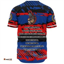 Newcastle Knights Sport Baseball Shirt - Theme Song Inspired