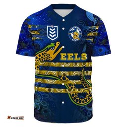 Clothing Custom Parramatta Eels Style Baseball Jersey Shirts