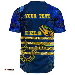 Clothing Custom Parramatta Eels Style Baseball Jersey Shirts
