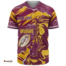 Brisbane Broncos Baseball Shirt - Theme Song