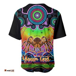 Personalised Australia Scorpio Tarantulas Spider Zodiac Baseball Jersey Shirt Auz Astrology Aboriginal Rainbow