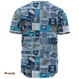 New South Wales Sport Baseball Shirt - Team Of Us Die Hard Fan Supporters Comic Style