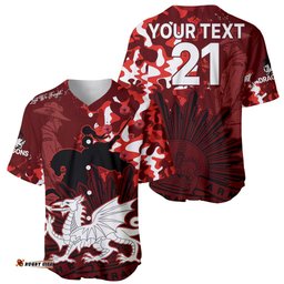 Custom Text And Number NRL ANZAC St Dragons Baseball Jersey Shirt Camouflage
