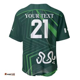 Custom Pakistan Cricket Baseball Jersey Shirt Go Shaheens Sporty Version