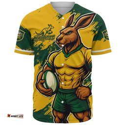Amazing Aussie Aussie Wallabies Wallabies Kangaroo Power Rugby Baseball Shirt