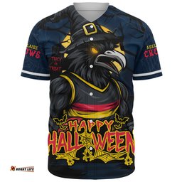 Amazing Aussie Adelaide Crows Full Moon Fever Halloween Supporter Baseball Shirt