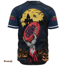 Amazing Aussie Adelaide Crows Full Moon Fever Halloween Supporter Baseball Shirt